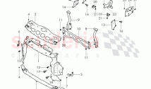 Front end section, repair plate -, cross member, push-on type