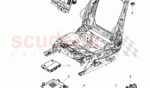electrical parts for seat, and backrest adjustment