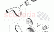 Alternator, connecting and mounting parts, for alternator, v-ribbed belt, tensioni&hellip;
