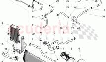 Coolant hoses and pipes, Engine bay, F >> 3W-D-099 999, F >> ZA-D-099 999, F 3W-E-&hellip;
