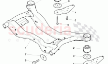 sub-frame, with rubber mounting