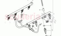 fuel rail, injector, D >> - MJ 2015