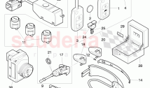 lock with lock cylinder, and keys, door handle, outer, F 3W-7-049 996>>, F ZA-A-06&hellip;