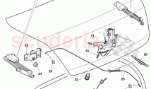 fasteners, for flap, rear, F 3W-6-030 712>> 3W-6-038 068