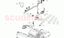Fuel line with vent, hose, valve for charcoal, cannister