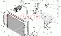 air condtioner condenser, refrigerant circuit, Engine bay, D - MJ 2015>> - MJ 2016