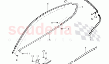 trim for door window frame, trim strip for fender and door, D - MJ 2017>>