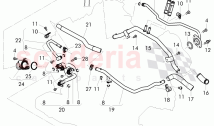 Coolant hoses and pipes, engine, F >> 3W-F-044 095, F >> ZA-F-044 095