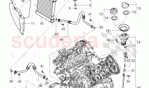 oil dipstick with tube, oil filter, oil cooler