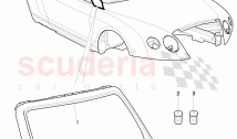 repair plate -, windshield frame
