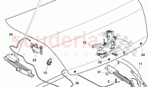 fasteners, for flap, rear, D >> - MJ 2005