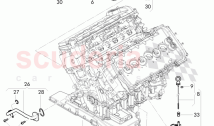 oil pump, oil dipstick with tube, oil filter with flange and oil cooler