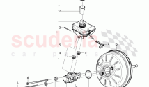 tandem master cylinder, reservoir with attachment, parts