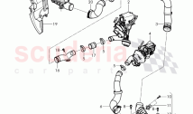 charge air cooler, air duct for charge, air cooler