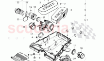 air cleaner with connecting, parts