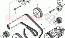 Alternator, connecting and mounting parts, for alternator, v-ribbed belt, tensioni&hellip;