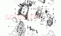 seat, backrest cushion with cover, headrest, D - MJ 2015>> - MJ 2015