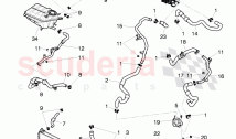 Coolant hoses and pipes, Engine bay, F >> 3W-6-039 272