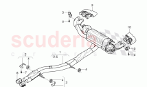 intermediate pipe with muffler, Exhaust pipe tips