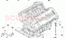 oil pump, oil dipstick with tube, oil filter with flange and oil cooler