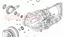 small parts kit, for front axle differential, for 8-speed automatic gearbox