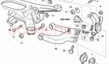 wheel hub with bearing and assembly parts, track control arm, F 3W-5-026 890>> 3W-&hellip;