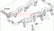 fuel rail, injector complete, D - MJ 2011>>