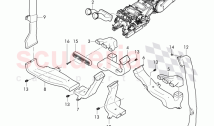 air duct for rear footwell heating