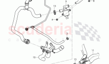 Coolant hoses and pipes, Engine bay