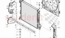 Coolant radiator, air duct, D - MJ 2017>>