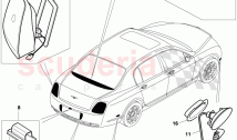 Side and Rear Lamps, F 3W-7-050 996>>, F ZA-A-062 464>>