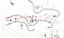 container for activated, charcoal canister, ventilation for fuel tank