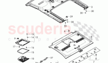 roof trim panel, Glass sunroof, D - MJ 2017>>