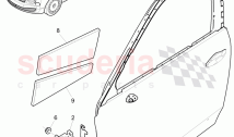 doors, door hinge with mounting parts, door seal
