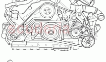engine, fasteners, Parts set for engine and gear lowering, F 3W-D-082 509>>, F ZA-&hellip;