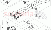exhaust pipe with catalyst