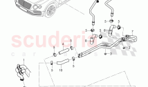 water tube, for vehicles with 2nd evaporator