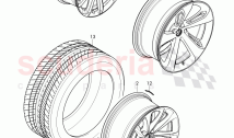 Complete wheels and tires