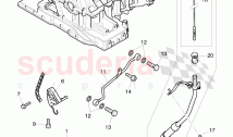 oil pump, tensioner - chain, oil dipstick with tube, oil pressure line