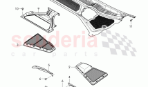 Cover for plenum chamber, dust and pollen filter