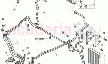 oil pressure line for gear oil cooling, Gear oil cooler, F >> 3W-7-041 092