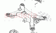 sub-frame, with rubber mounting
