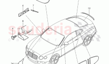 windshield glass, rear and side window