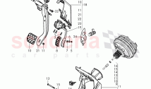 Brake and accel. mechanism