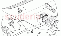 rear trunk lid, single parts