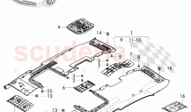 moulded headlining, for vehicles with sliding roof