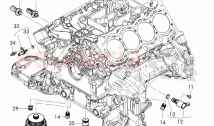 oil pump, oil strainer, control flap, oil pressure gauge sender