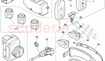 door handle, outer, key, lock cylinder sets, D - MJ 2008>>