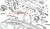 dashboard carrier, cross member for dashbord, D - MJ 2007>> - MJ 2011