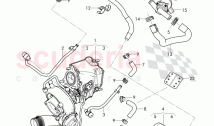 water cooling for turbocharger